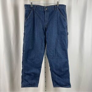 Wrangler 36 x 30 Fleece Lined Carpenter Pants Thermal Insulated Jeans Outdoor